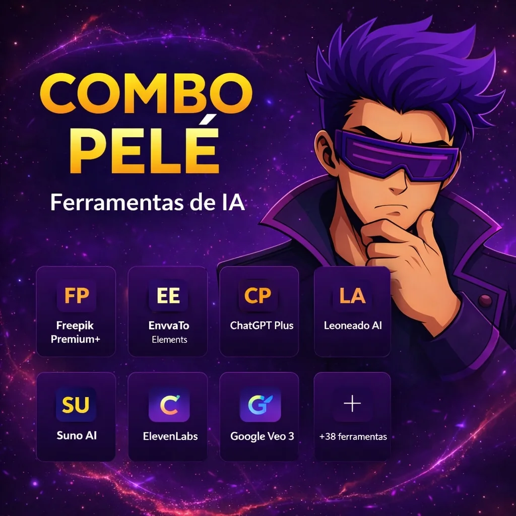 Combo Pelé Criando com IA