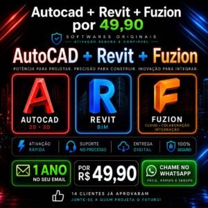  AutoCAD, Revit, Maya e  Fusion